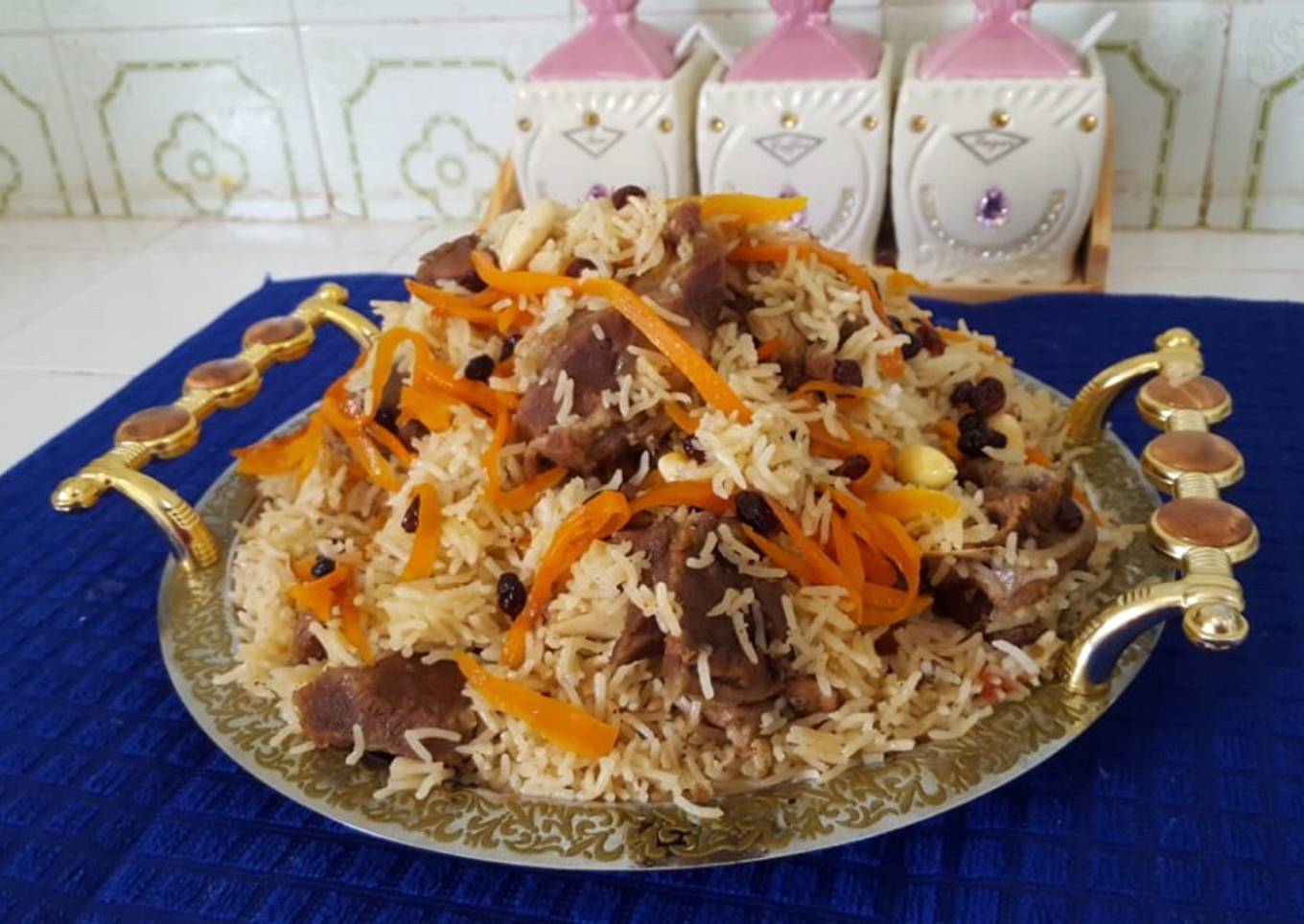 Afghani mutton pulao