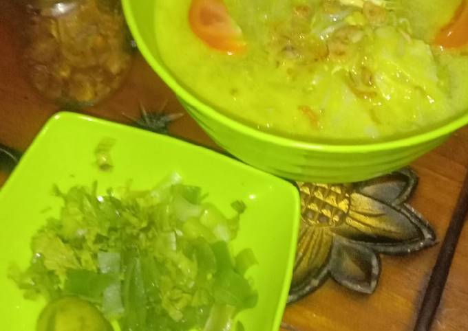 Resep Soto Ayam Kuah Kuning Santan Oleh Nyayu Sandra Cookpad