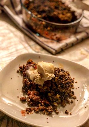 Foto principal de Crumble fit con fresas
