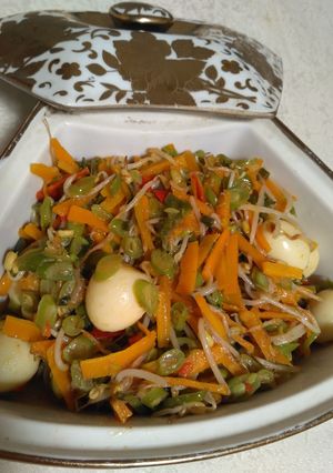 Foto resep Tumis tobuntel telur puyuh (toge,buncis, wortel)