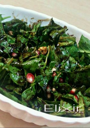عکسی از دستور سالاد اسفناج و انار 🌿😍