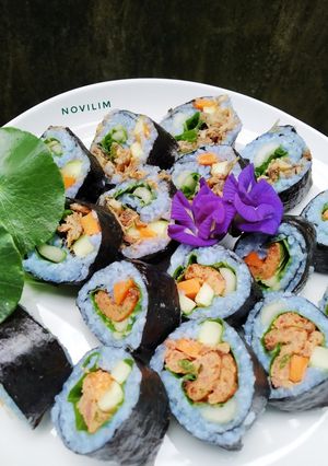 Foto resep Sushi bunga telang