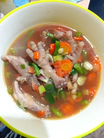 Langkah Gampang Membikin Resep Asem-asem ceker buncis yang Enak Banget Anti Ribet, Uenak Banget