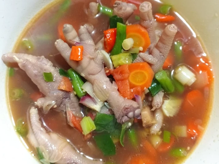 Langkah Gampang Membikin Resep Asem-asem ceker buncis yang Enak Banget Anti Ribet, Uenak Banget