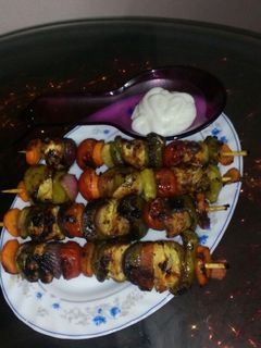 صورة لوصفة شيش طاووق الفراخ