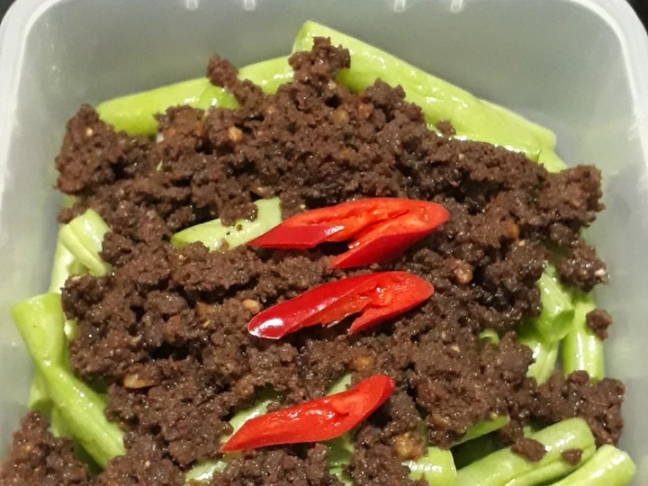 Cara Simple Membuat Resep  Buncis cah daging cincang yang Bisa Manjain Lidah, Menggugah Selera