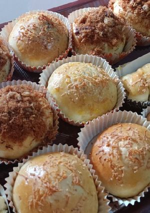 Foto resep Roti abon, roti coklat, roti pisang