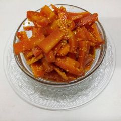 Instant carrot pickle A picture of Instant carrot pickle.
