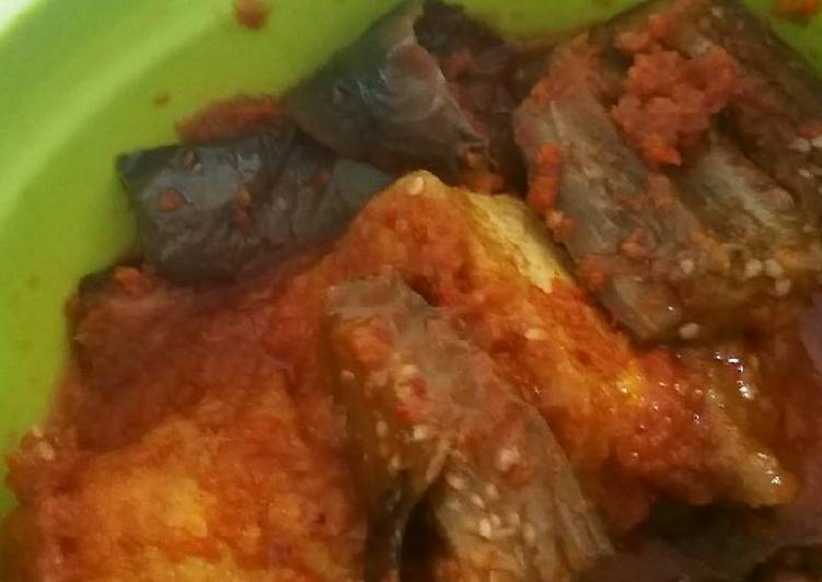 Terong tahu balado