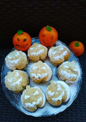 Una foto de Calabazas embrujadas de hojaldre 🎃🎃🎃