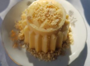 Una foto de Gelatina de mazapán de la Rosa