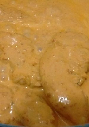 Una foto de Fajitas de pollo en crema al chipotle