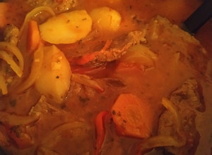 Una foto de Bifes a la portuguesa
