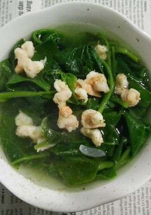 Hình của món Canh rau mồng tơi.