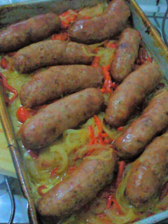 Una foto de Chorizos al vino blanco