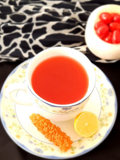 عکسی از دستور چای ذغال اخته