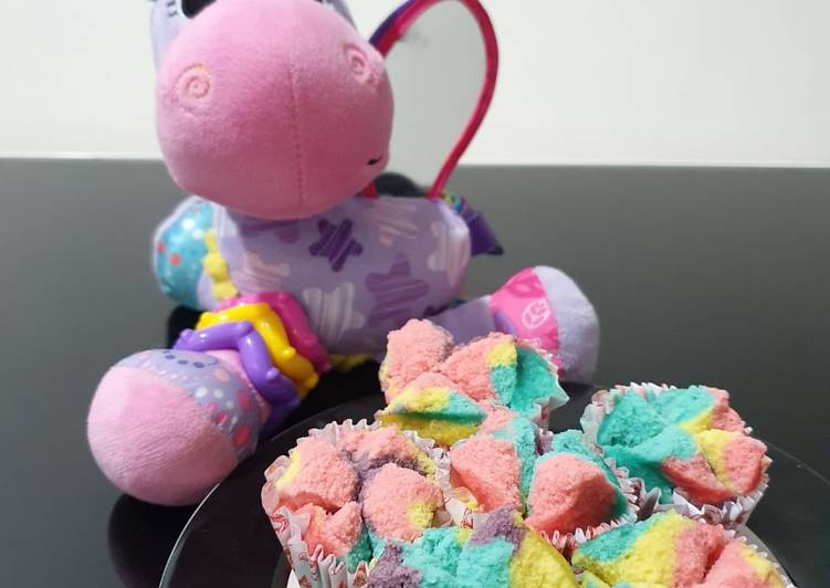 Resep Bolu kukus unicorn yang Lezat Sekali