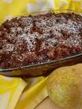 Spelt Bread Pudding Pere e Cioccolato al latte