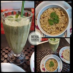 A picture of Khichadi with buttermilk.