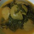 Gulai daun ubi jengkol