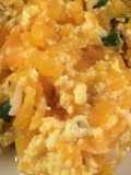 Sofrito de calabazas revueltas con huevo