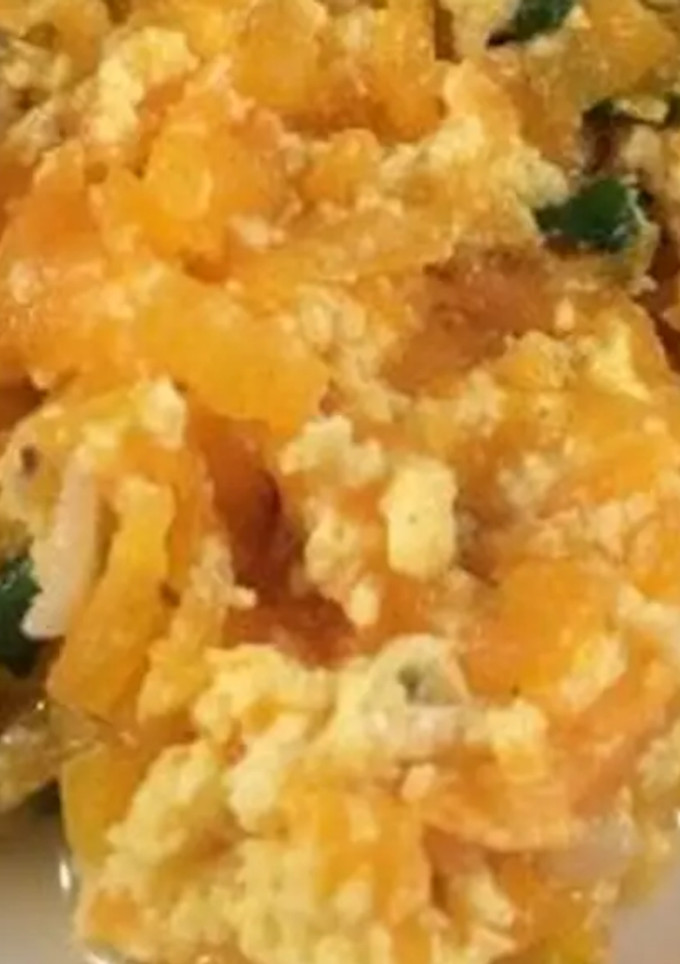 Una foto de Sofrito de calabazas revueltas con huevo