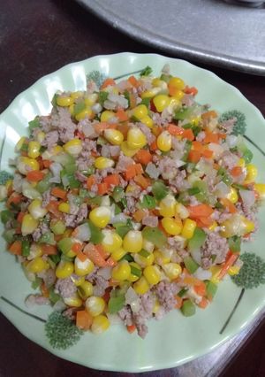 Hình của món Rau củ quả xào thịt.