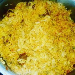 A picture of Chicken Kofta Biryani.