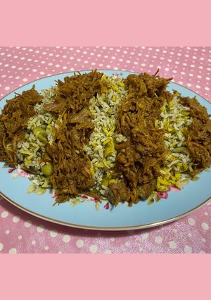 عکسی از دستور باقالی پلو با گوشت