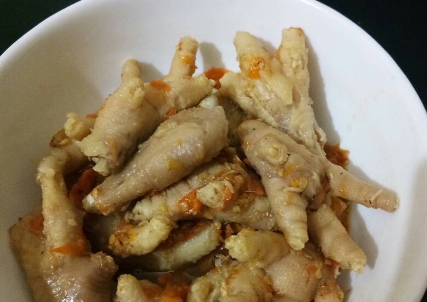 Seblak ceker edan kuah kering
