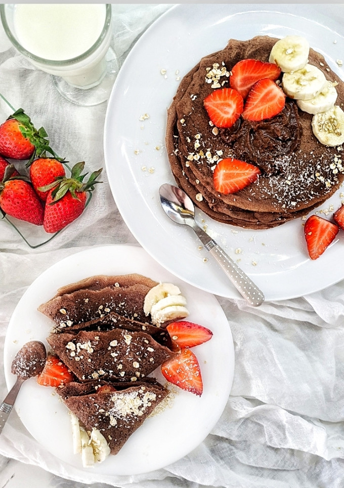 Una foto de Creps de chocolate