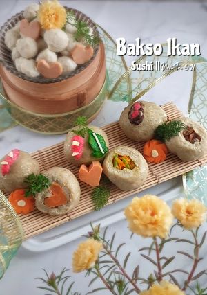 Foto resep 315. Bakso Ikan Ala Sushi