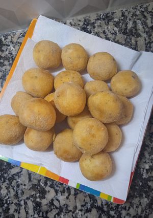 Una foto de Croquetas de arroz, ricota y jamón !