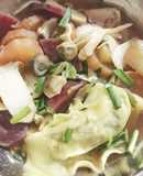 Soup sủi cảo rau củ chay