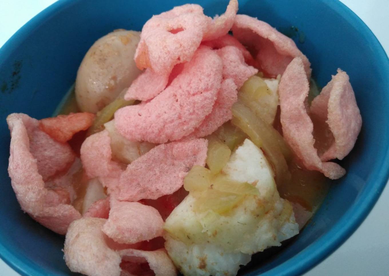 Longthong Sayur (Pumpkin Soup with Rice Cake)