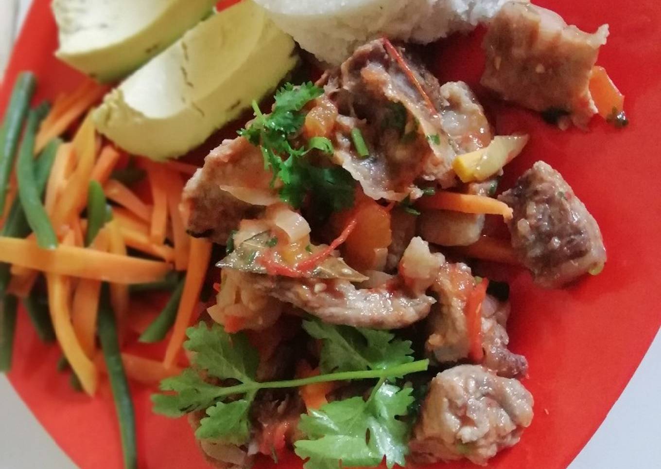 Wet fry pork and vegetables#photographychallenge