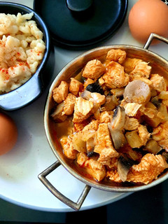 Gombás pulykaragu recept fotója