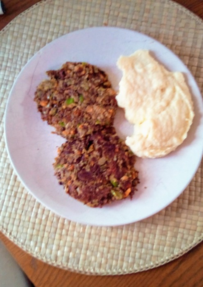 Una foto de Hamburguesa de lentejas y verdura