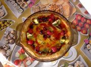 Una foto de tarta de kiwi