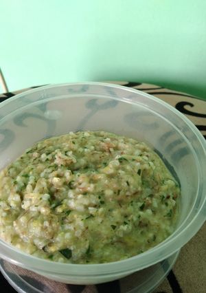 Foto resep 78. Mpasi 10 Bulan (Tim Nasi Pokcoy Daging Jagung)