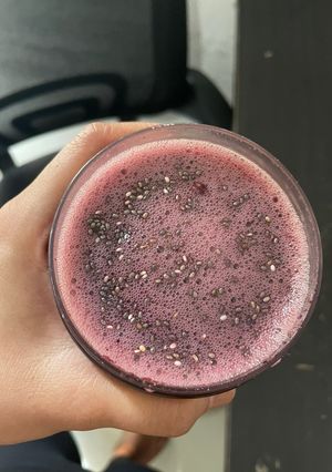 Foto resep [Menu Diet] Blueberry Smoothie with Ginger