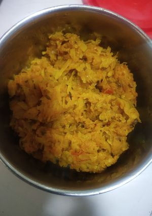 A picture of Mooli bhurji.