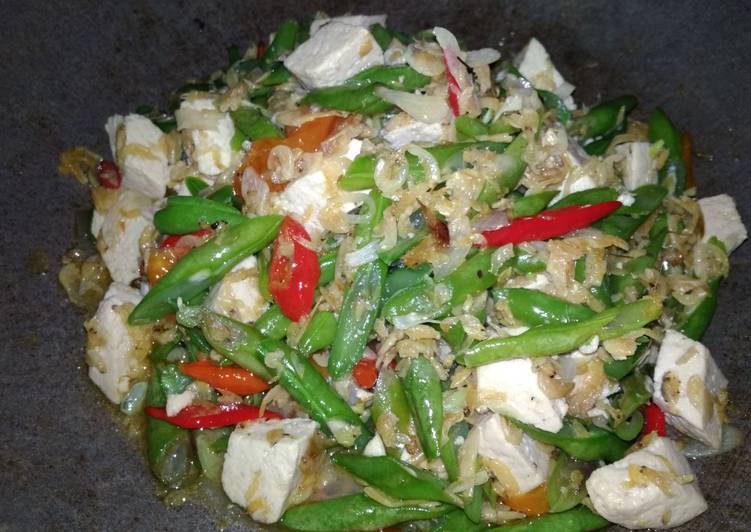 Tumis Buncis Tahu Rebon