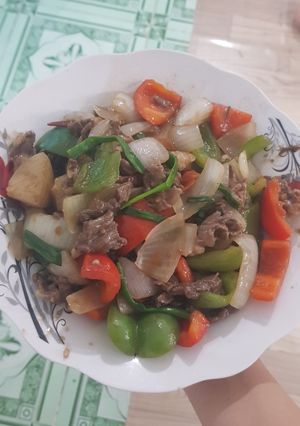 Hình của món Bò lúc lắc.