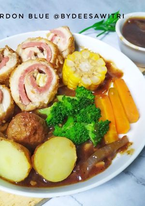 Foto resep Chicken Cordon Blue @bydeesawitri