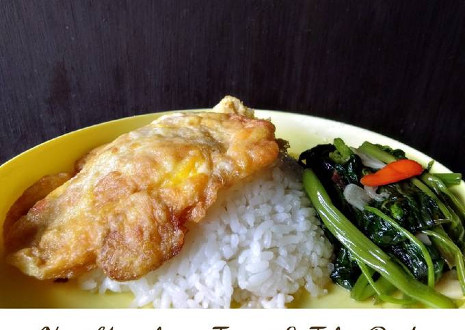 Kangkung Tumis Telur Ayam