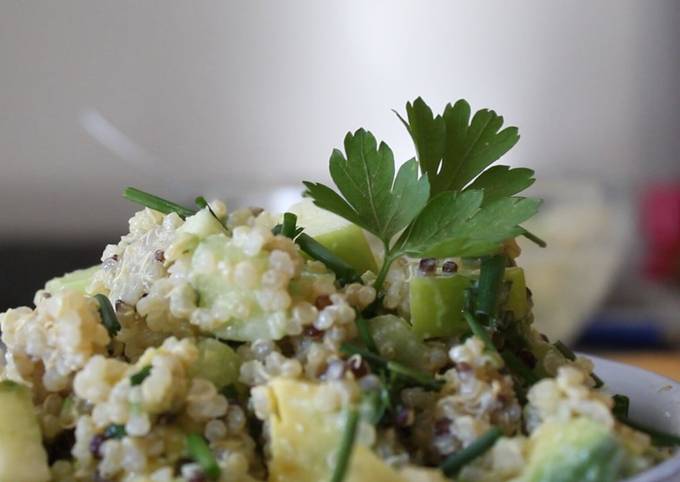 ? Cómo hacer ensalada vegana de quinoa - ? ensaladas veganas fáciles y económicas  Receta de RECETAS VEGANAS TV- Cookpad