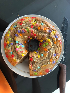 Foto resep Cinnamon Banana Cake (ala Farah Quinn. 2 telur, moist tanpa mixer)