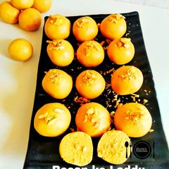 A picture of Besan laddu.