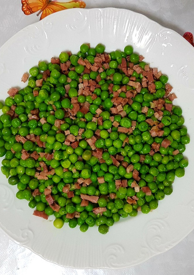 Una foto de Guisantes con jamón 2